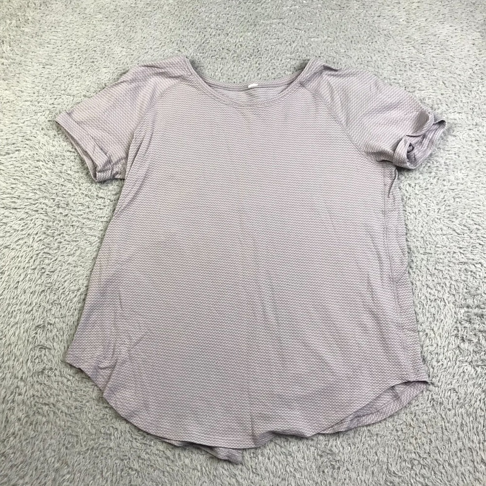 lululemon athletica Light Lavender Short Sleeve Tunic Top